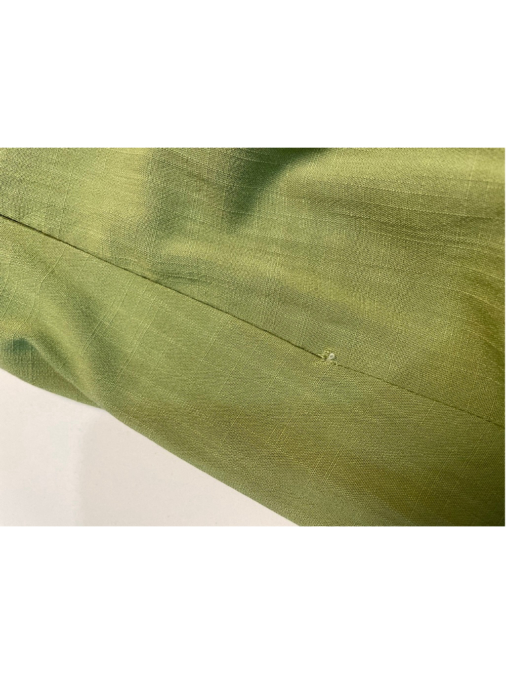 ZARA Green Maxi Dress S Milkmaid Slit Minimalist Feminine - Picture 6 of 9